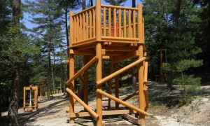 木製遊具、アスレチック