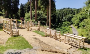 木製遊具、アスレチック