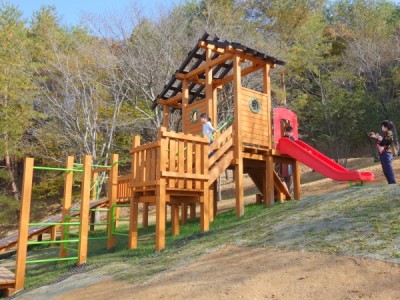 丹波自然運動公園、木製遊具