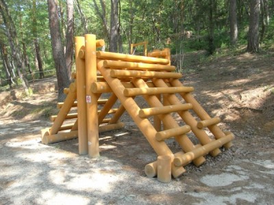 木製遊具、アスレチック