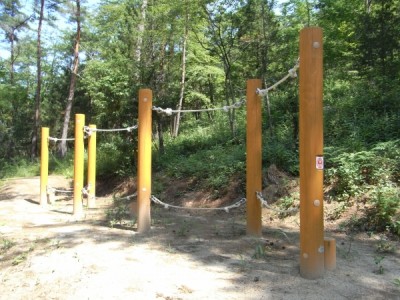 木製遊具、アスレチック