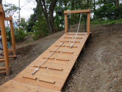 木製遊具、アスレチック遊具