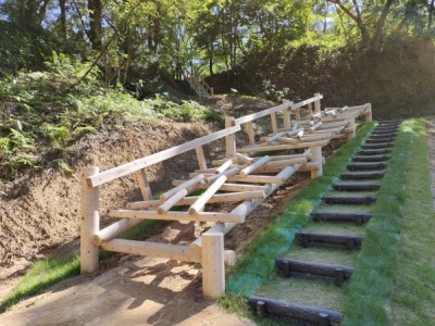 木製遊具、アスレチック