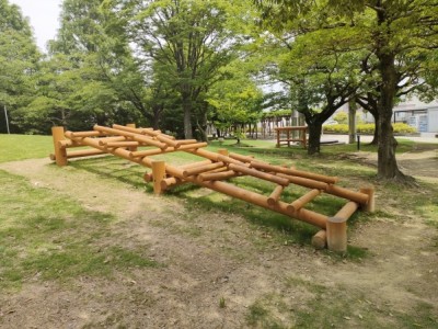 木製遊具、アスレチック