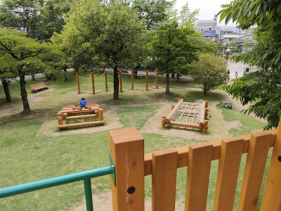 木製遊具、アスレチック