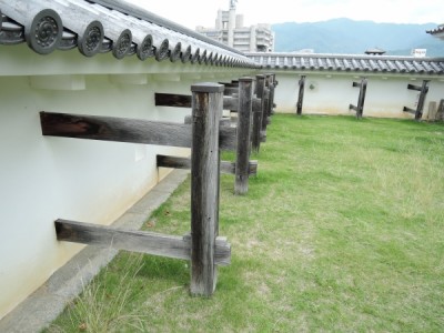 和風、木製、控柱、城