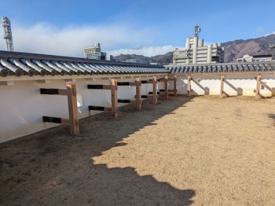 和風、木製、控柱、城