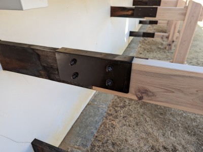 和風、木製、控柱、城