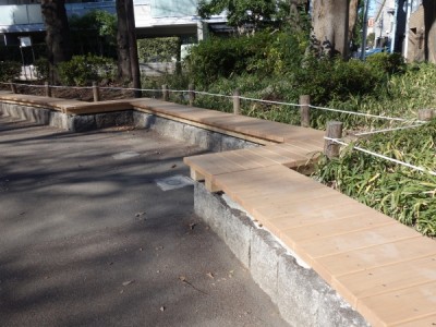 木製サークルベンチ、ロングベンチ