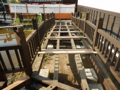 和風、木道、ウッドデッキ