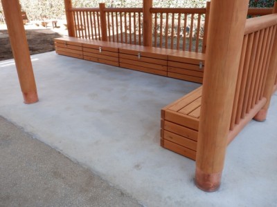 森林環境譲与税、木製東屋