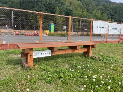 木製ベンチ、森林環境譲与税