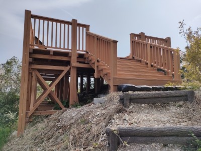 木製展望デッキ