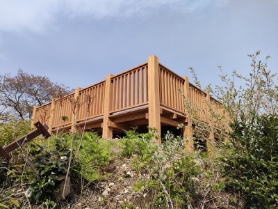 木製展望デッキ