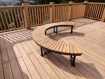 木製展望デッキ