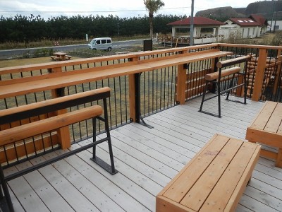 木製展望デッキ