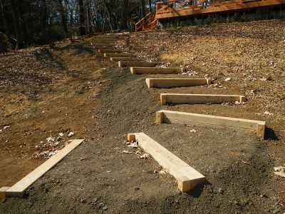 木製展望デッキ