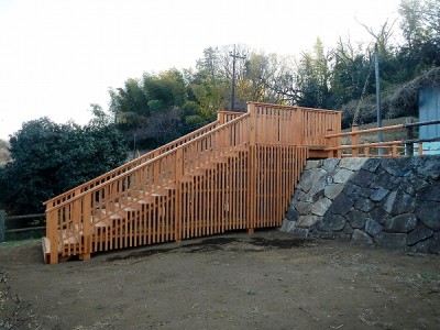 木製展望デッキ