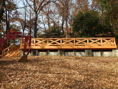 木製展望デッキ