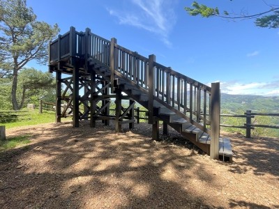 木製展望デッキ