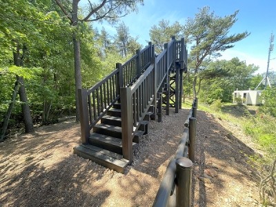 木製展望デッキ