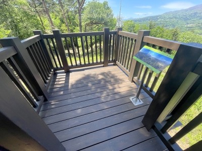 木製展望デッキ