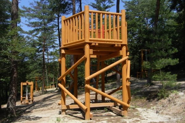 木製遊具、アスレチック