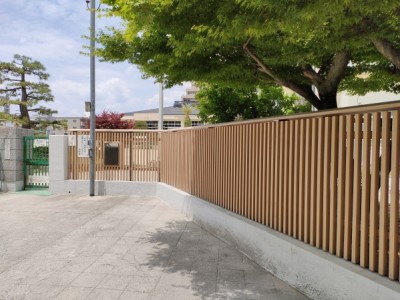 木塀、広瀬小学校