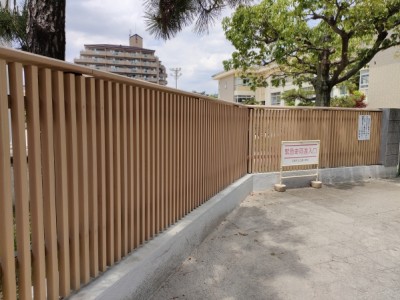 木塀、広瀬小学校