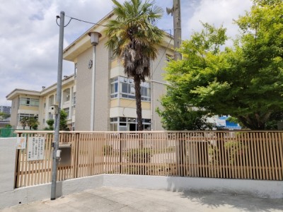 木塀、広瀬小学校