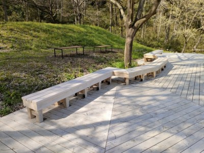 木製デッキ、ウッドデッキ