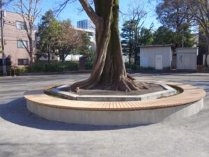 木製サークルベンチ、ロングベンチ