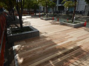 木製デッキ、ウッドデッキ