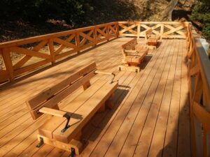 木製展望デッキ